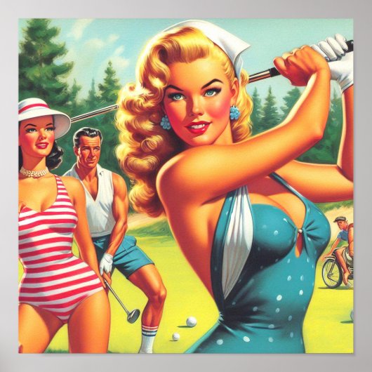  Golf Pin-up Poster (Voorkant)