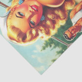 Golf Pin-up Tissuepapier (Detail)