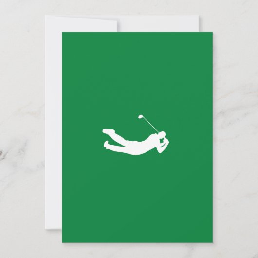 Golf platte notitiekaart (Voorkant)