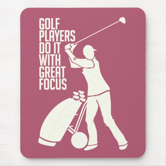 GOLF PLAYER aangepast mousepad Muismat (Voorkant)