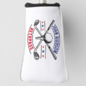 Golf Player Monogram Sjabloon Golf Head Hoesje Golfheadcover (Draai 90)