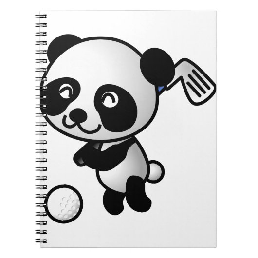 Golf Plays Panda Notitieboek (Voorkant)