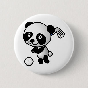 Golf Plays Panda Ronde Button 5,7 Cm