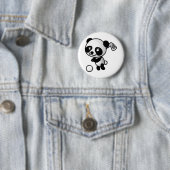 Golf Plays Panda Ronde Button 5,7 Cm (In situ)