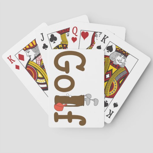Golf Pokerkaarten (Achterkant)