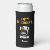 Golf-politieagent in ruste voor de Pensioenpartij (Seltzer Voorkant)