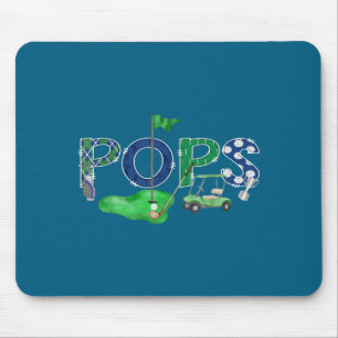 Golf Pops Hole One 1e Kunstwerk Muismat