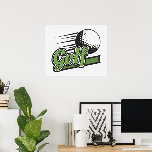 Golf Poster (Thuiskantoor)