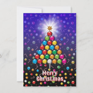 Golf Prettig Kerstmis-Vakantie Design Feestdagenkaart
