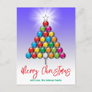 Golf Prettig Kerstmis-vakantie ontwerp Briefkaart