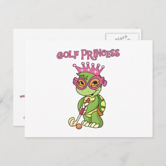 Golf Princess T-shirts en Gifts Briefkaart (Voorkant / Achterkant)