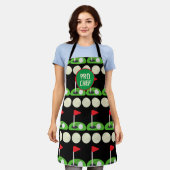 Golf Pro Chef All-over Print Apron aanpassen Schort (Gedragen)