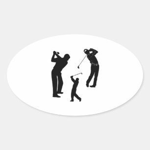 Golf Pro Ovale Sticker