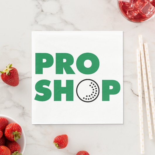 Golf Pro Shop Sign Papieren servetten