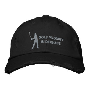 Golf Prodigy in vermomming Grappig Golf Design Geborduurde Pet