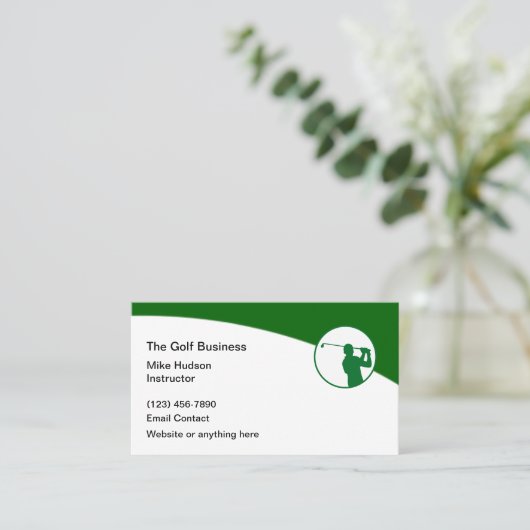 Golf Professionnel Carte de visite moderne (Debout devant)