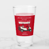 Golf Pub Golf Cart Beer & Snacks Wild Stories Pint Glas (Achterkant)