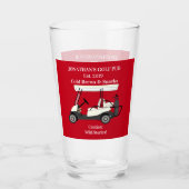 Golf Pub Golf Cart Beer & Snacks Wild Stories Pint Glas (Voorkant)