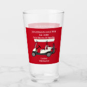 Golf Pub Golf Cart Beer & Snacks Wild Stories Pint Glas (Voorkant)