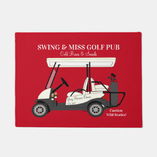 Golf Pub Golf Cart Beer & Snacks Wilde Verhalen Deurmat