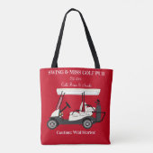 Golf Pub Golf Cart Beer & Snacks Wilde Verhalen Draagtas (Achterkant)