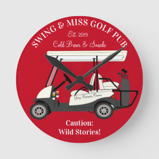 Golf Pub Golf Cart Beer & Snacks Wilde Verhalen Ronde Klok