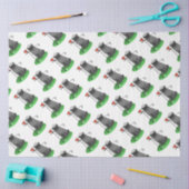 Golf Pug Golf (zwart) Cute Dog Funny Tissuepapier (Craft)