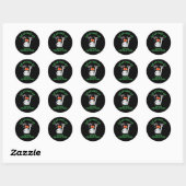 Golf pun Dark BG Ronde Sticker (Vel)