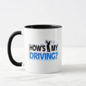 Golf Pun Mug - Comment est ma conduite (Gauche)