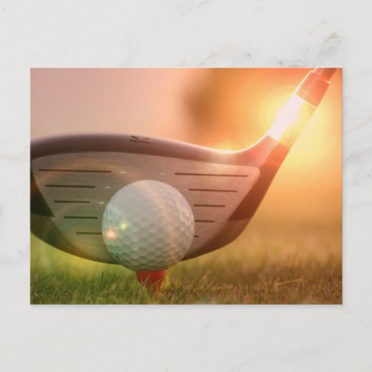 Golf Putter Briefkaart (Voorkant)