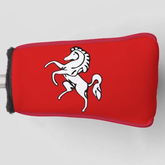 Golf Putter Cover with Flag of Kent, England (Voorkant)