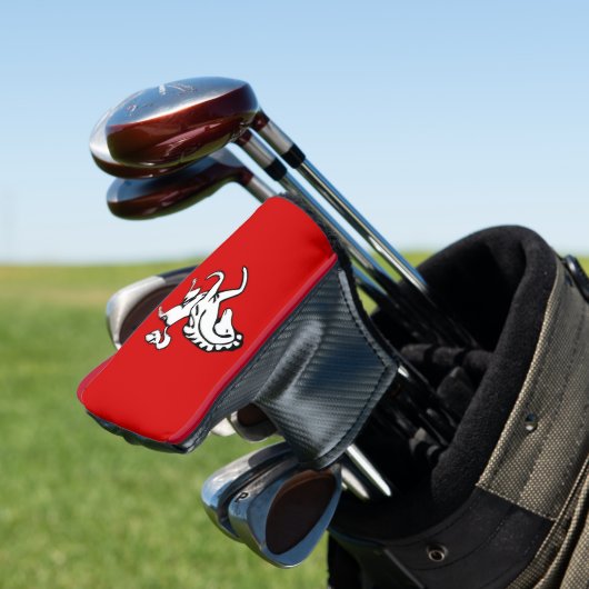 Golf Putter Cover with Flag of Kent, England (Insitu)