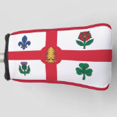Golf Putter Cover with Flag of Montreal, Canada (Voorkant)
