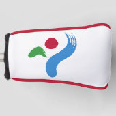 Golf Putter Cover with Flag of Seoul, South Korea (Voorkant)