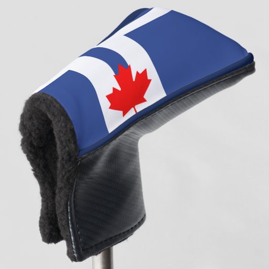 Golf Putter Cover with Flag of Toronto, Canada (3/4 voorkant)