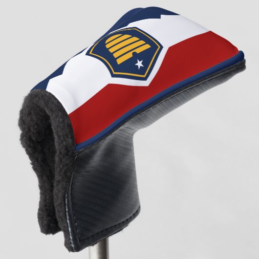 Golf Putter Cover with Flag of Utah, USA (3/4 voorkant)