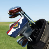 Golf Putter Cover with Flag of Utah, USA (Insitu)