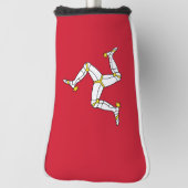 Golf Putter Cover with Isle of Man Flag, UK (Draai 90)