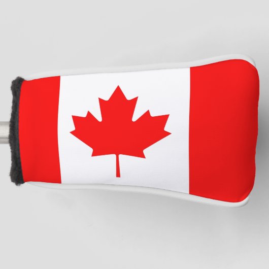 Golf Putter Hoesje met Canadese vlag Golfheadcover (Voorkant)
