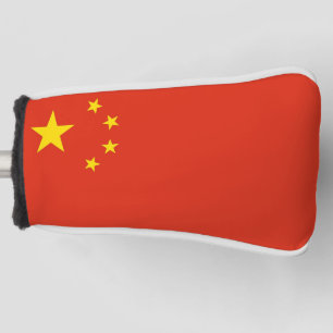 Golf Putter Hoesje met Chinese vlag Golfheadcover