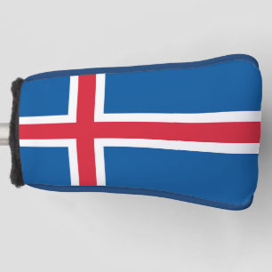 Golf Putter Hoesje met de IJslandse vlag Golfheadcover
