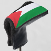 Golf Putter Hoesje met de Palestijnse vlag Golfheadcover (3/4 voorkant)
