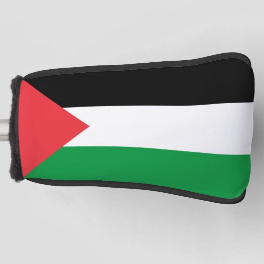 Golf Putter Hoesje met de Palestijnse vlag Golfheadcover (Voorkant)