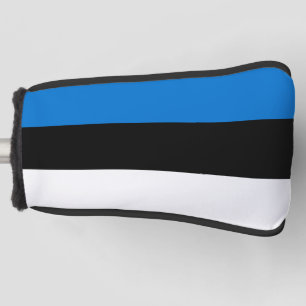 Golf Putter Hoesje met de vlag van Estland Golfheadcover