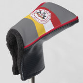 * Golf Putter Hoesje met PMC Vlag logo Golfheadcover (3/4 voorkant)