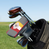* Golf Putter Hoesje met PMC Vlag logo Golfheadcover (Insitu)