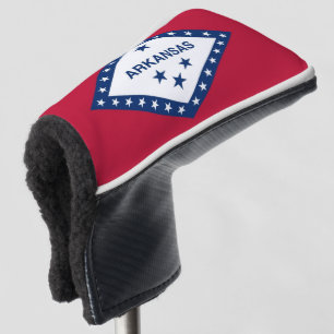 Golf Putter Hoesje met vlag van Arkansas, Verenigd Golfheadcover