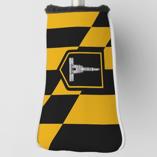 Golf Putter Hoesje met vlag van Baltimore, Verenig Golfheadcover (Draai 90)