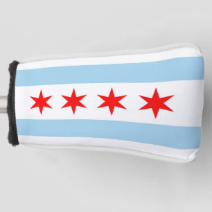 Golf Putter Hoesje met vlag van Chicago, VS Golfheadcover