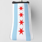 Golf Putter Hoesje met vlag van Chicago, VS Golfheadcover (Draai 90)